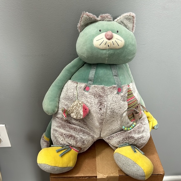 Moulin Roty Les Pachat Blue activity cat kids toy- good condition - Picture 5 of 12